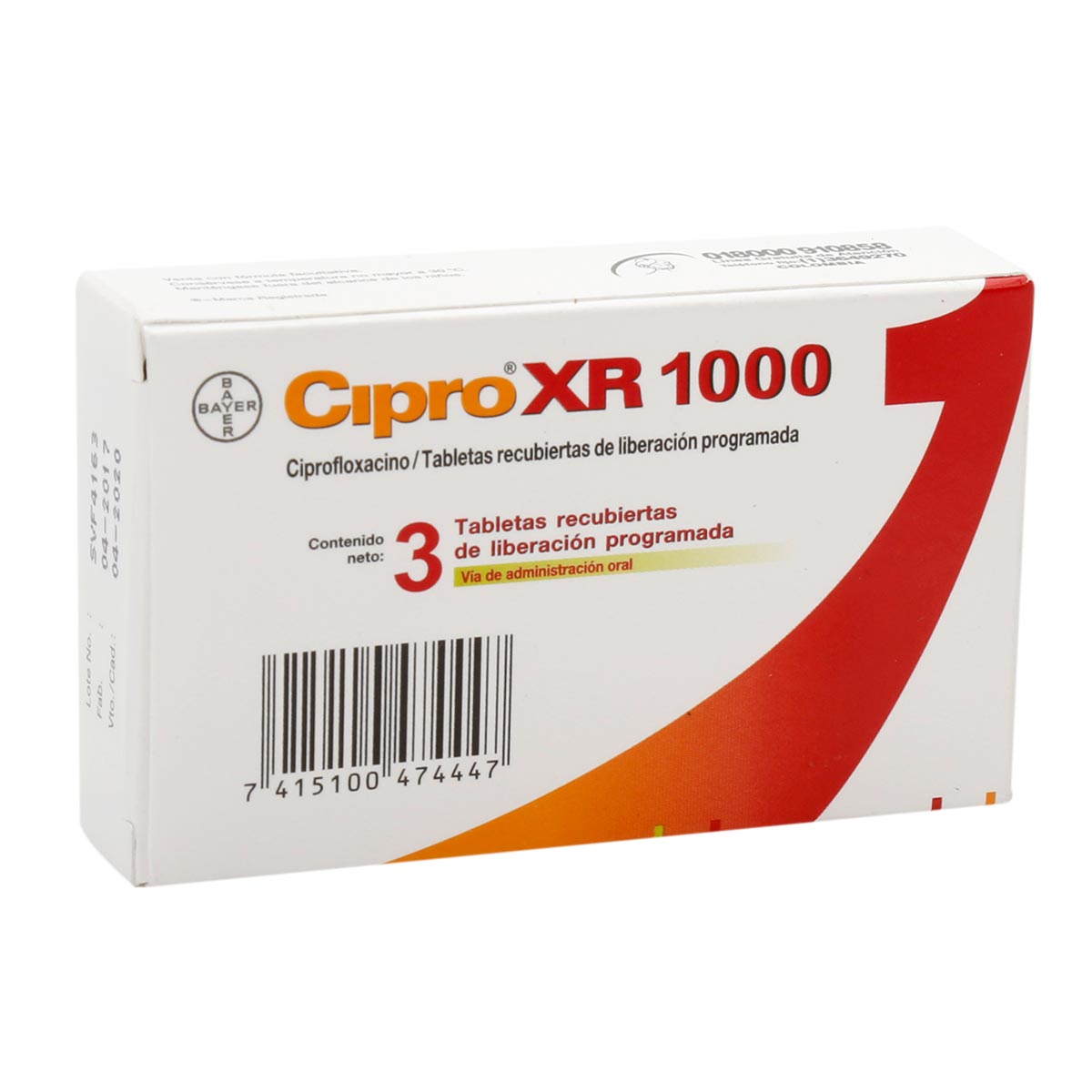 Precio de cipro xr 500