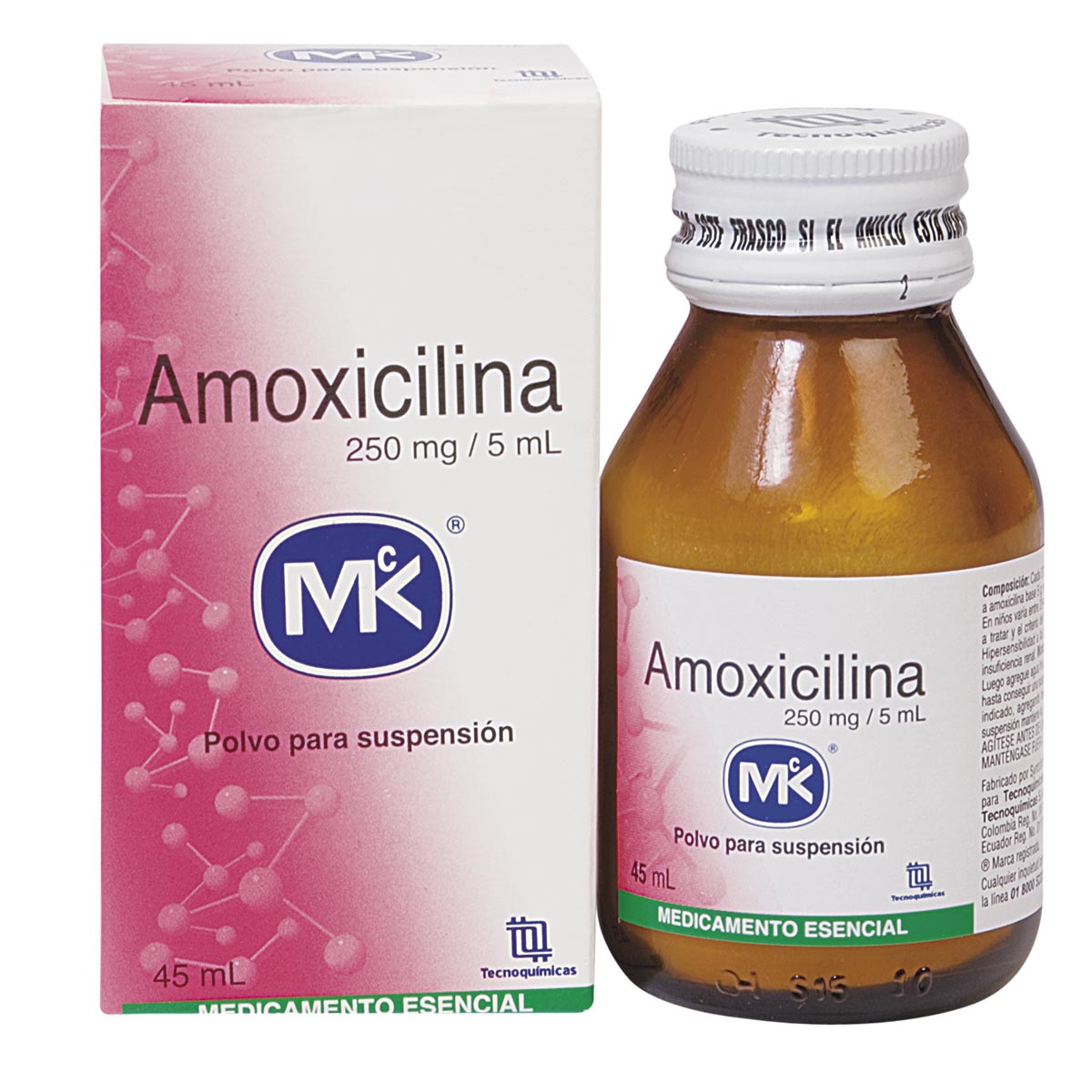 Amoxicilina 250 mg Polvo para Suspensión Tecnoquímicas