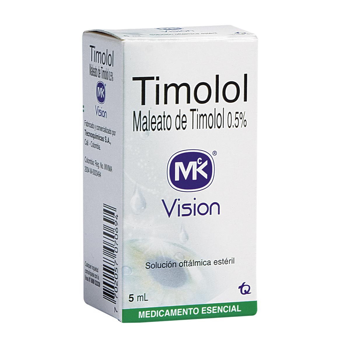 Timolol 0.5 % Solución Oftálmica Tecnoquímicas