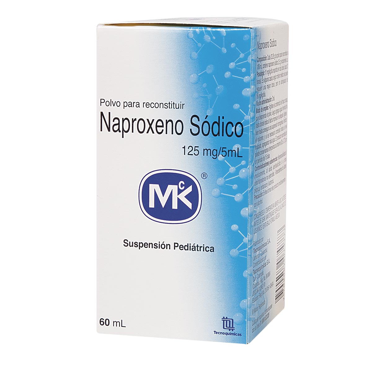 Naproxeno Sodico 125 Mg/5 Ml Polvo Para Suspensión Oral Tecnoquímicas