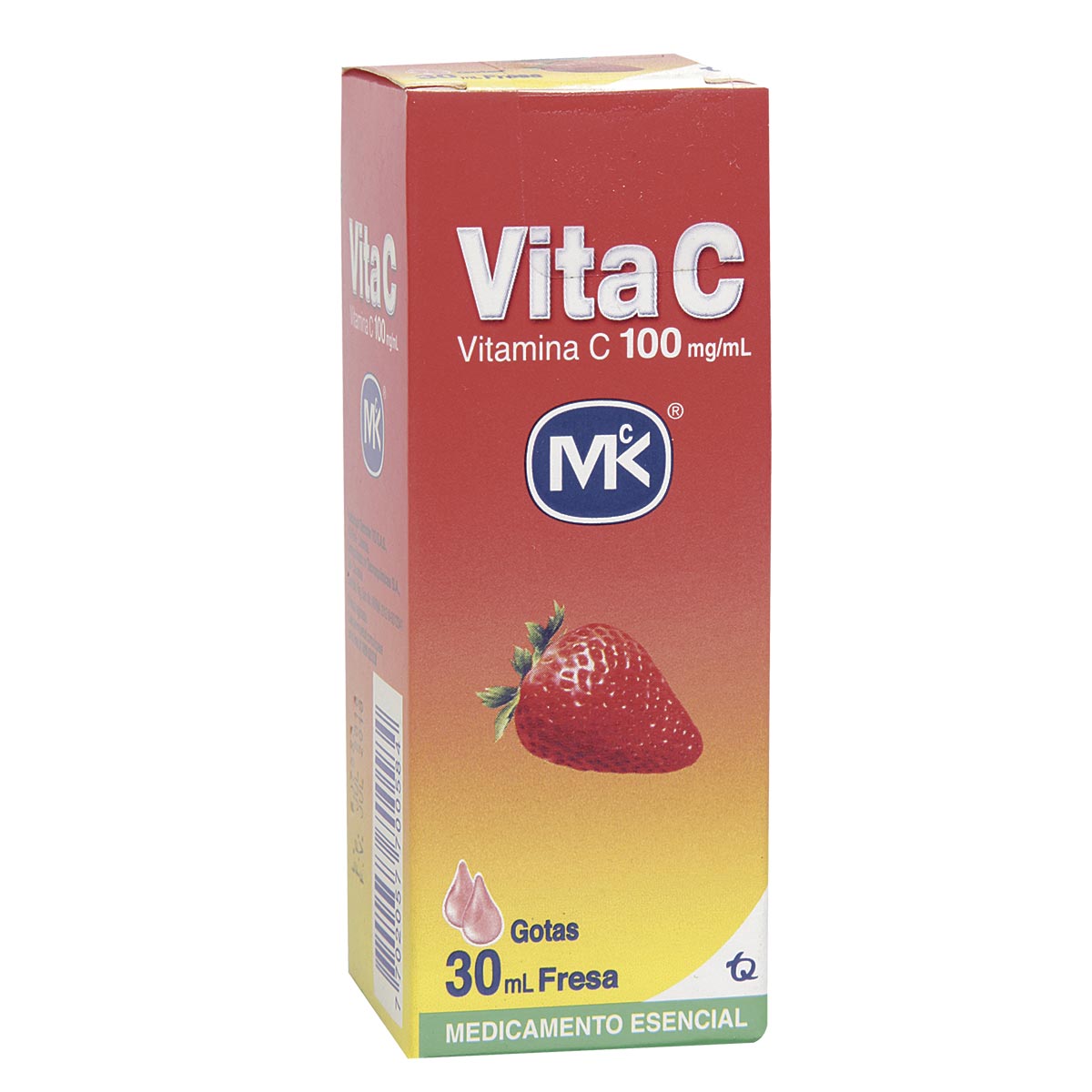 Vita C 100 Mg/Ml Gotas Sabor Fresa