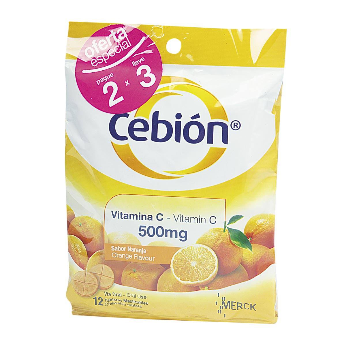 Cebion 500 Mg Tableta Masticable
