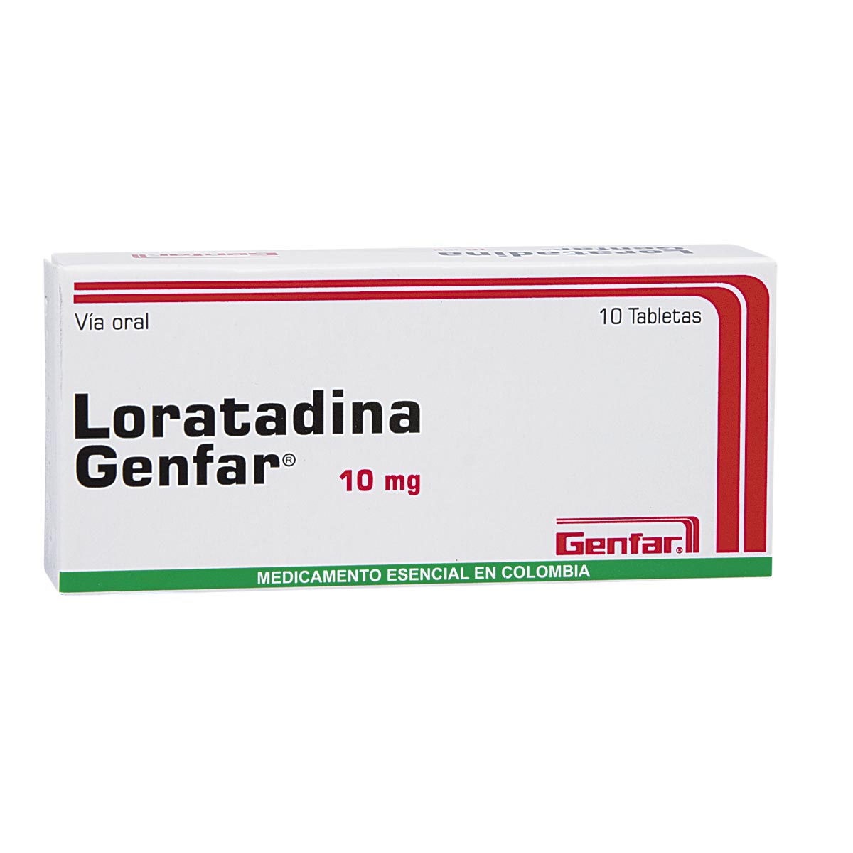 Loratadina 10 Mg Tableta Genfar