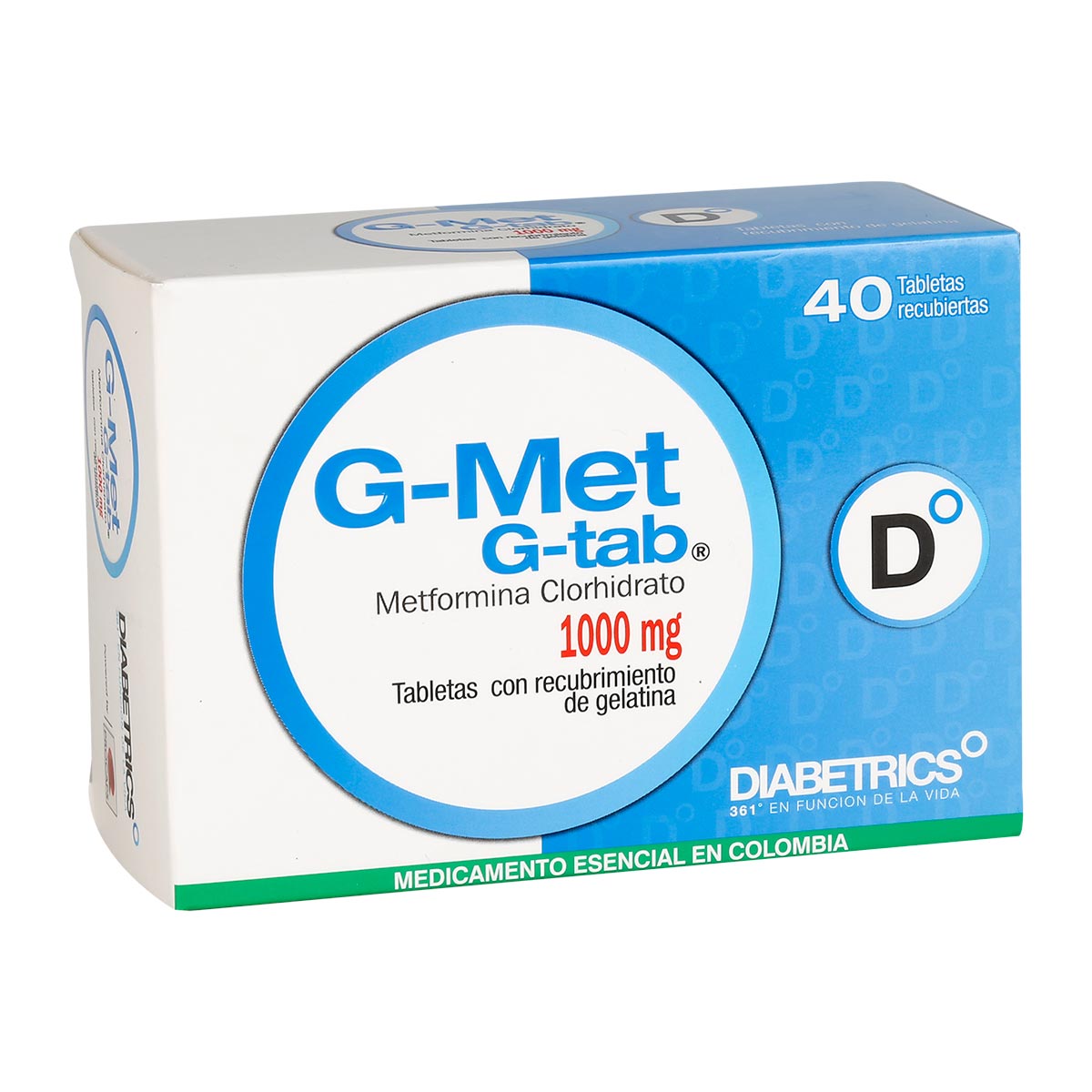 G-Met G-Tab 1000 Mg Tableta Recubierta