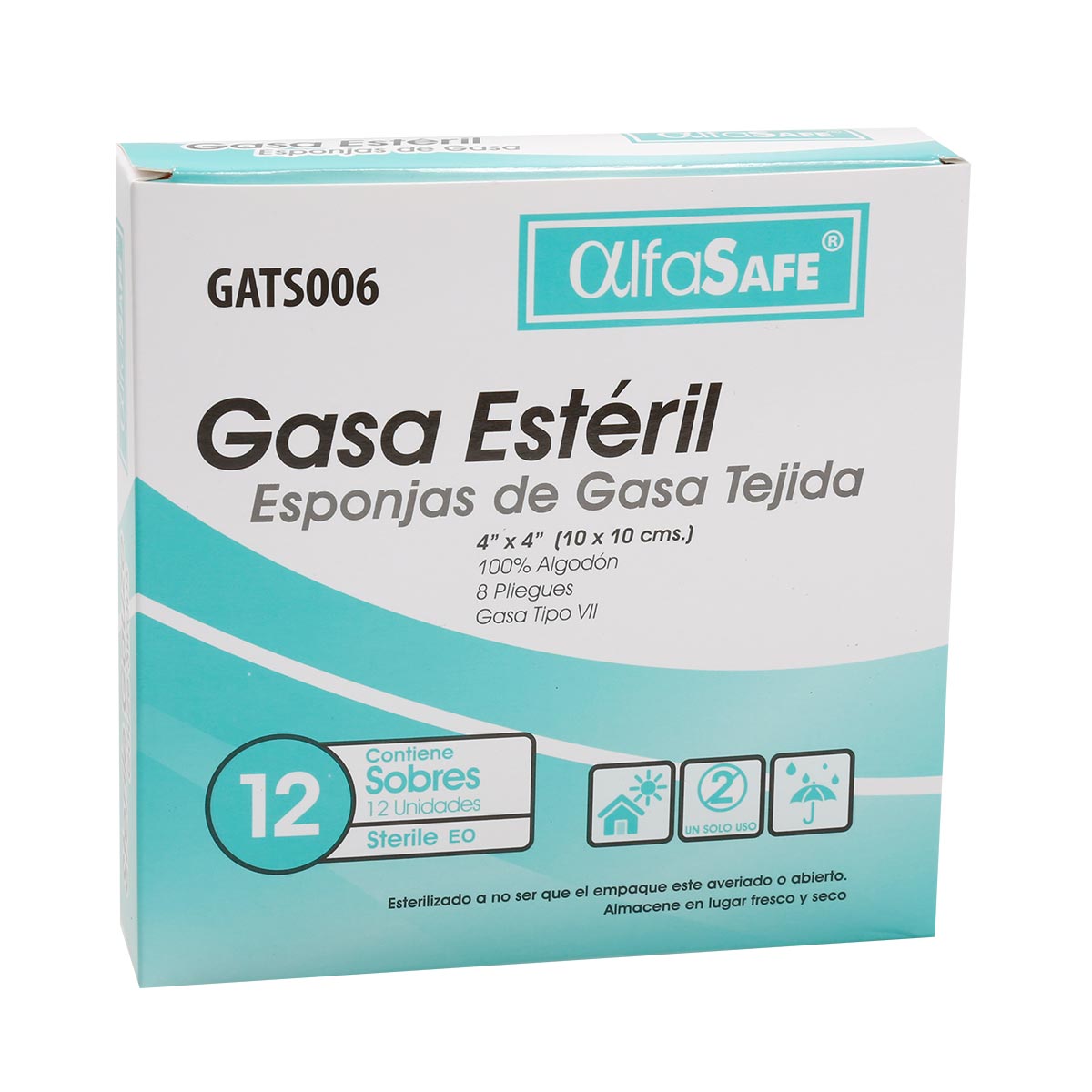 Gasa Tejida Esteril 4x4 Pulgadas