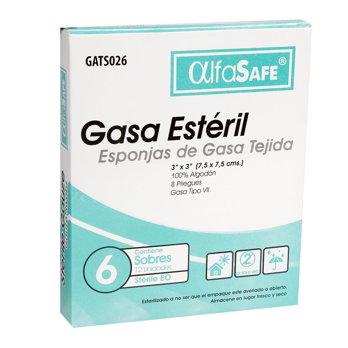 Gasa Tejida Esteril 3x3 Pulgadas
