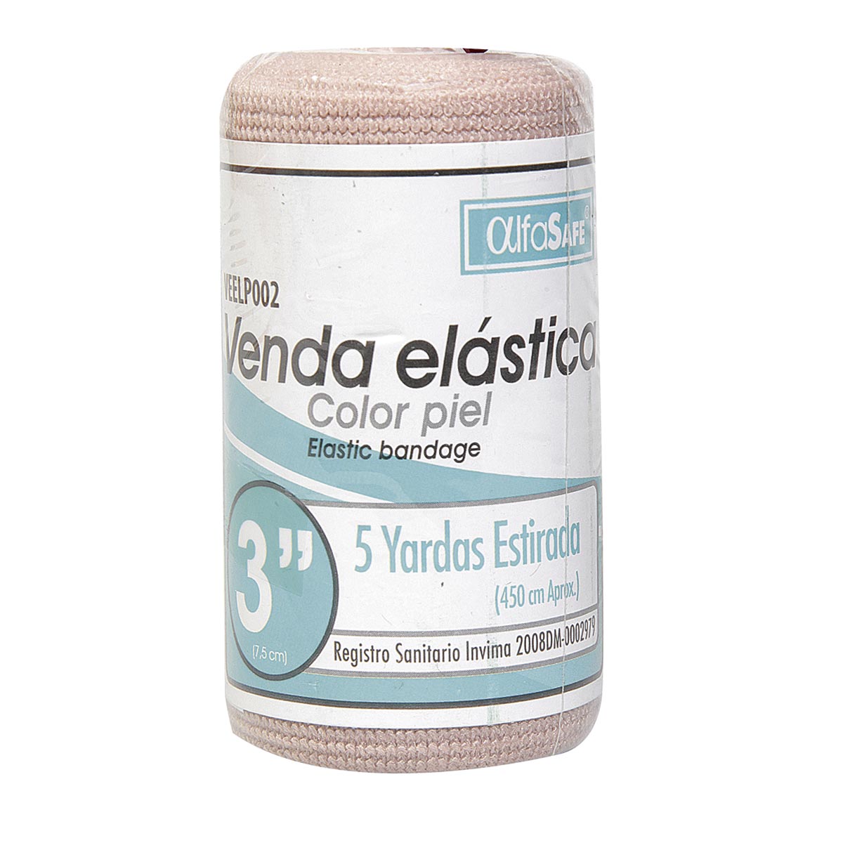 Venda Elástica Color Piel 3x5 Yardas