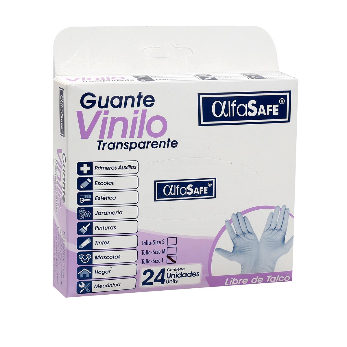Guantes Vinilo Talla L