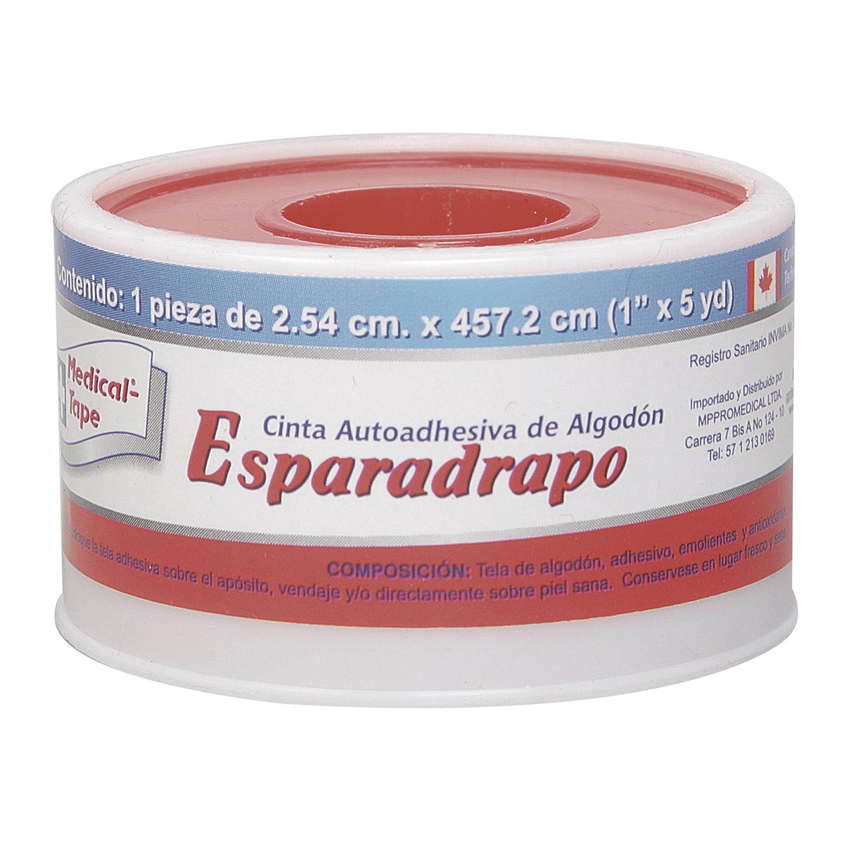 Esparadrapo Medical Tape Carrete Rollo 1x5 Yardas