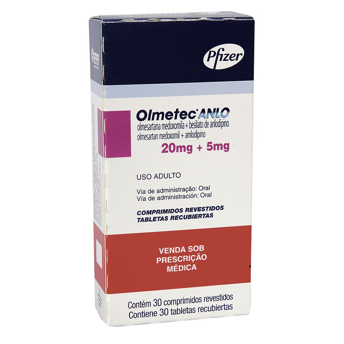 Olmetec Anlo 20 mg / 5 mg Tableta Recubierta