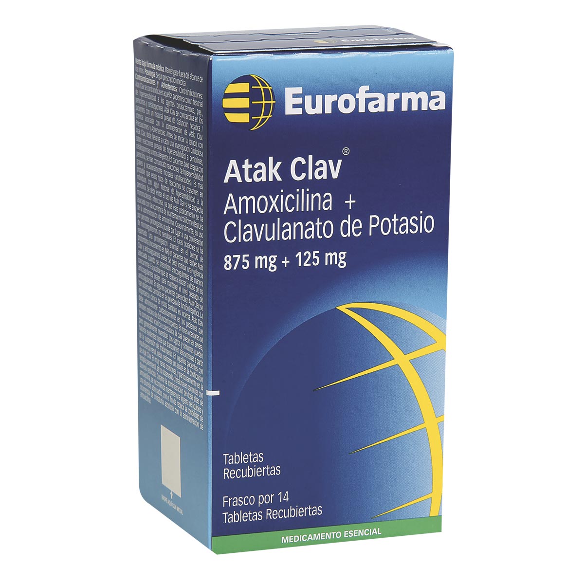 Atak Clav 875 Mg/125 Mg Tableta Recubierta