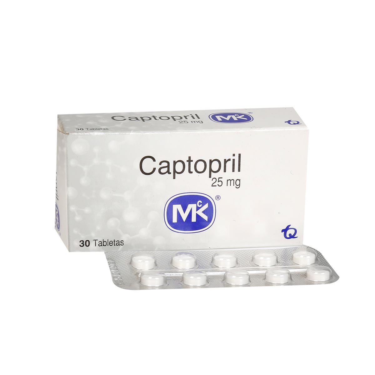 CAJA - Captopril 25 mg Tableta Tecnoquímicas