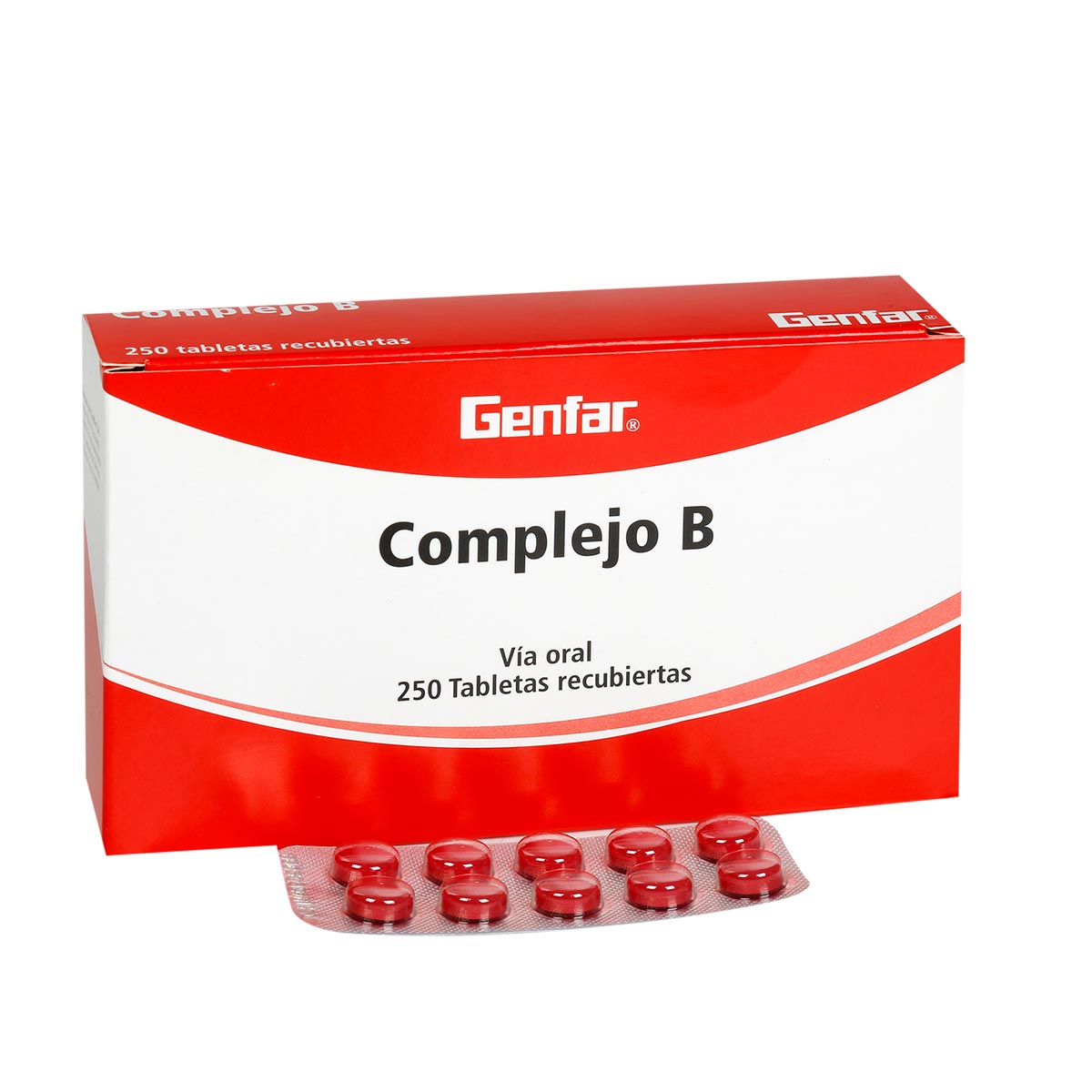 CAJA - Complejo B Tableta Recubierta Genfar