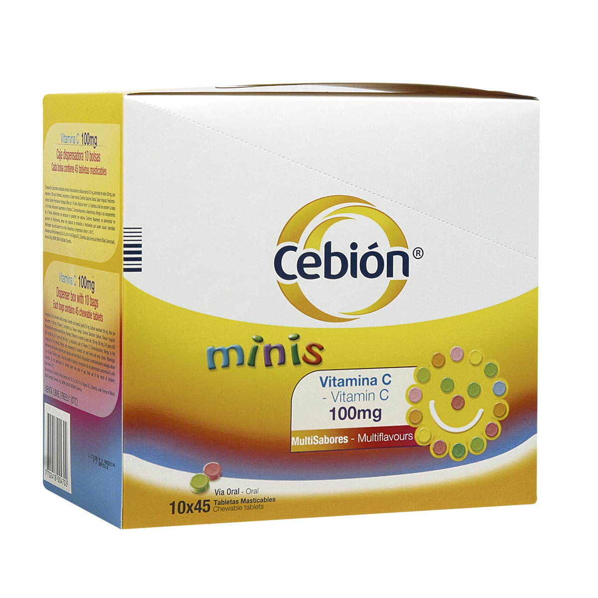CAJA - Cebion 100 Mg Minis Tableta Masticable