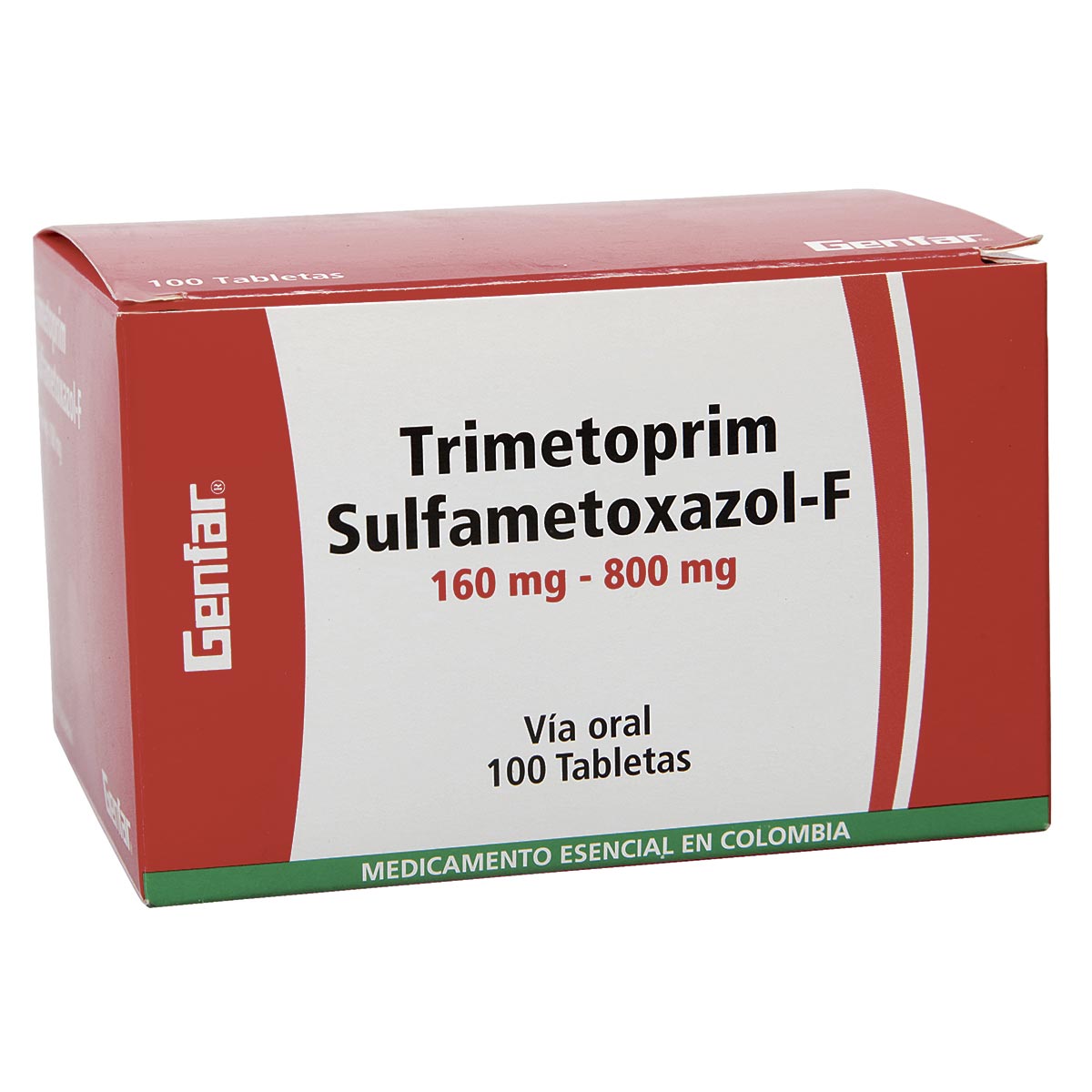 CAJA - Trimetoprim 160 Mg + Sulfametoxazol-F 800 Mg Tableta Genfar -  Colsubsidio