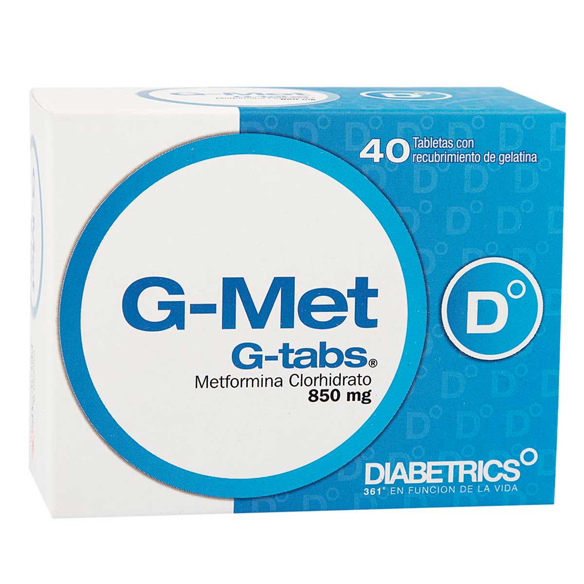 G-Met 850 Mg Tableta Recubierta