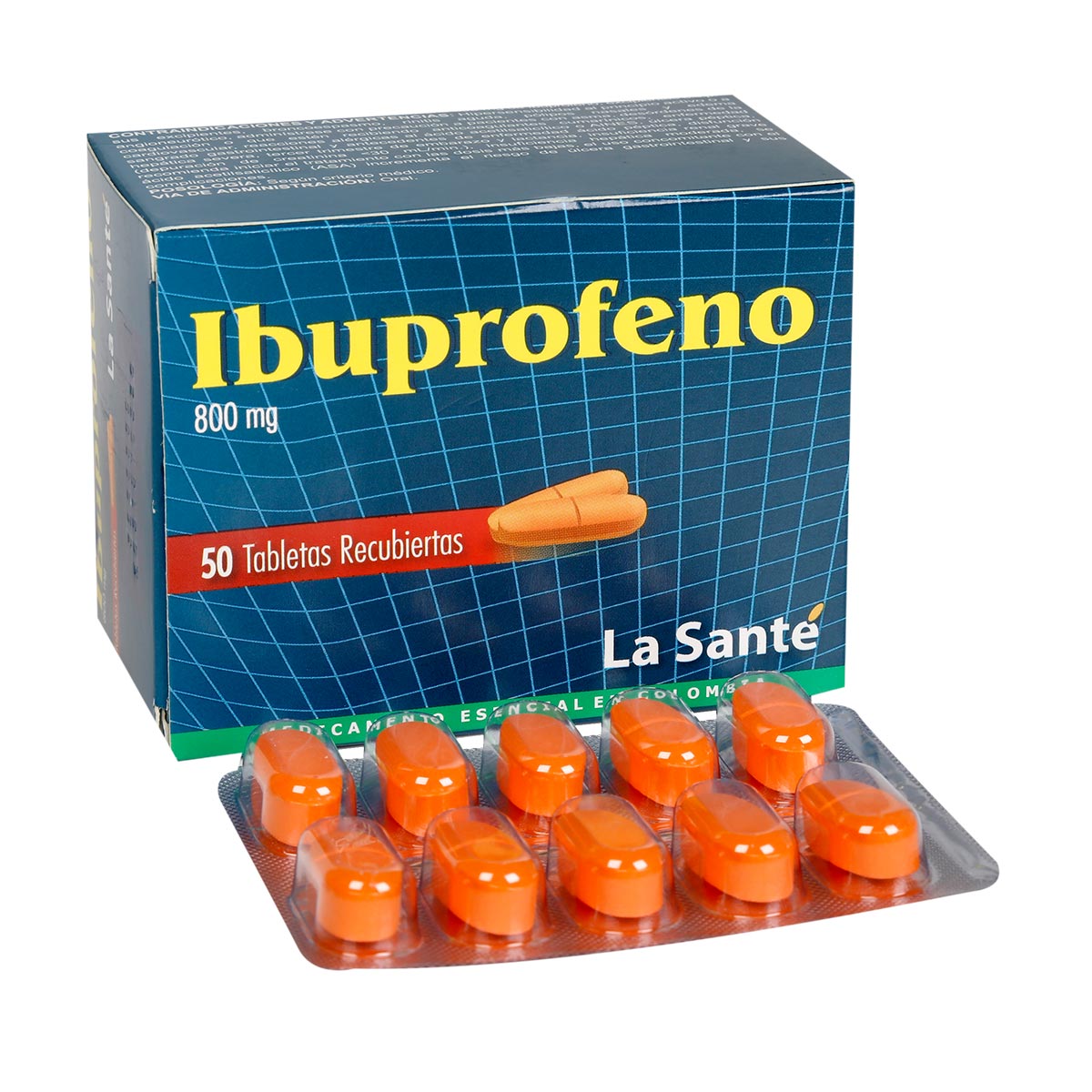 IBUPROFENO 800 MG TABLETA RECUBIERTAS LA SANTE - Colsubsidio