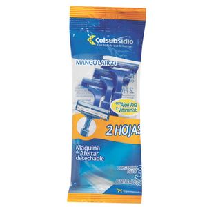 Máquina De Afeitar Desechable Colsubsidio Mago Largo 2hojas
