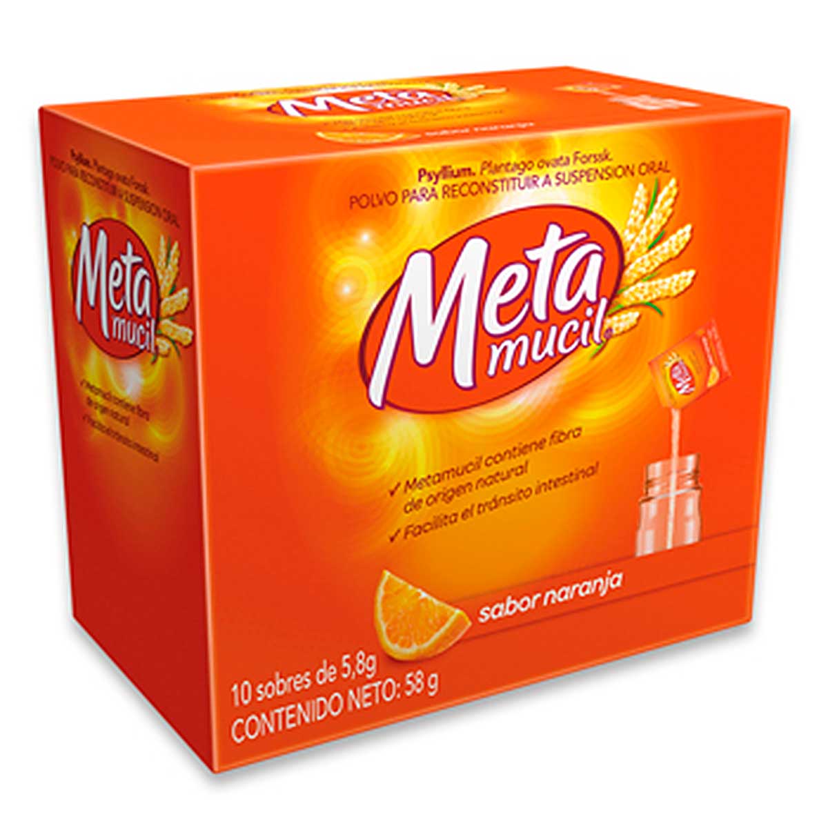 Metamucil Polvo Para Suspensión Oral Naranja
