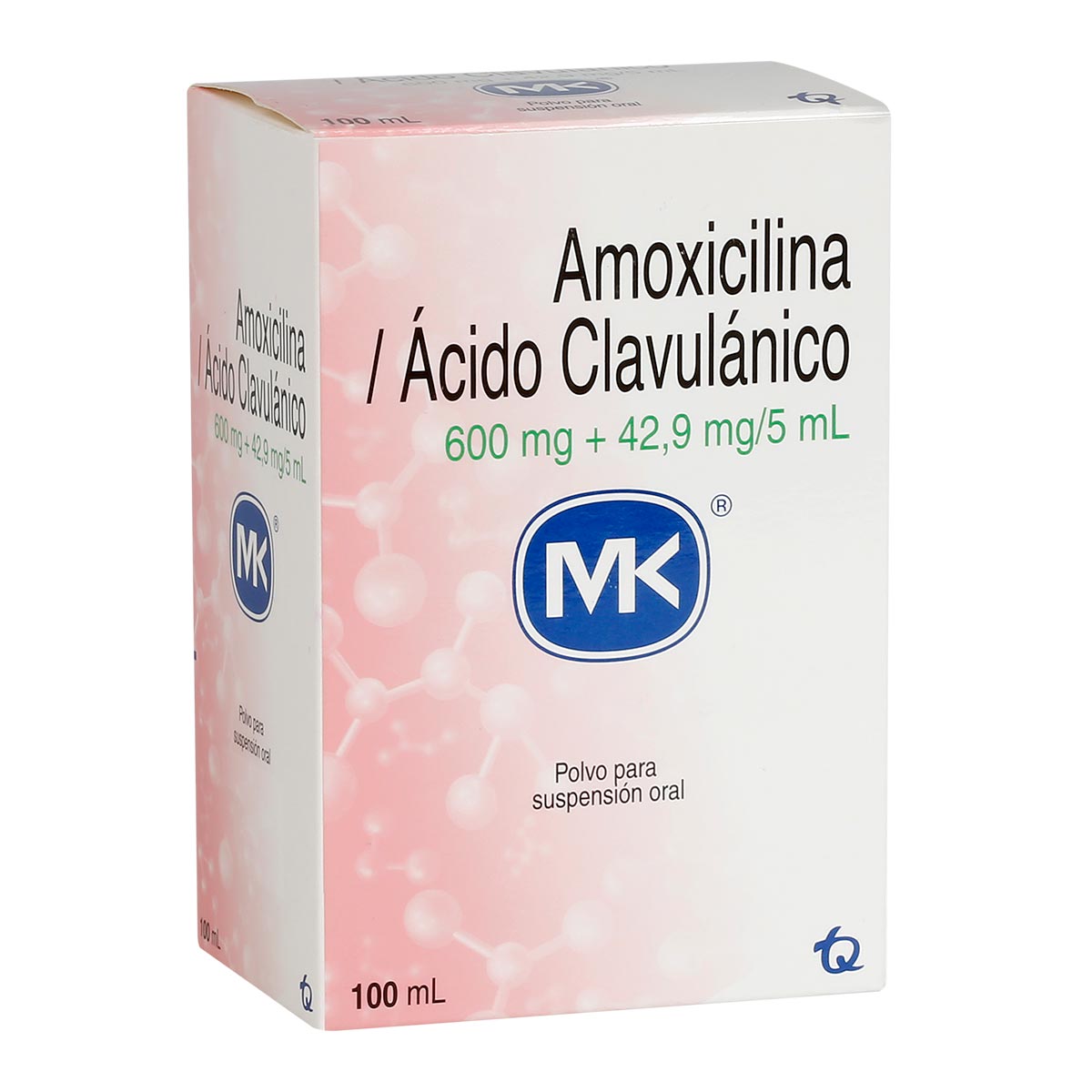 Amoxicilina 600mg+Ácido Clavulanico 42.9mg/5ml Polvo Para Suspensión Oral Tecnoq