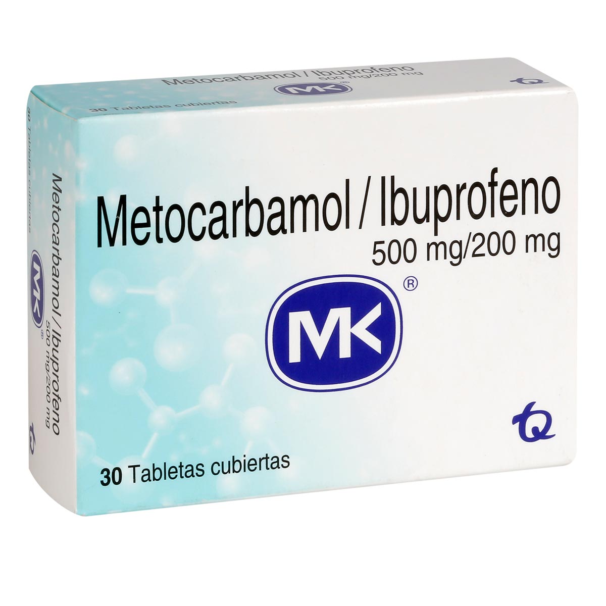 Metocarbamol 500mg + Ibuprofeno 200mg Tableta Recubierta Tecnoquímicas
