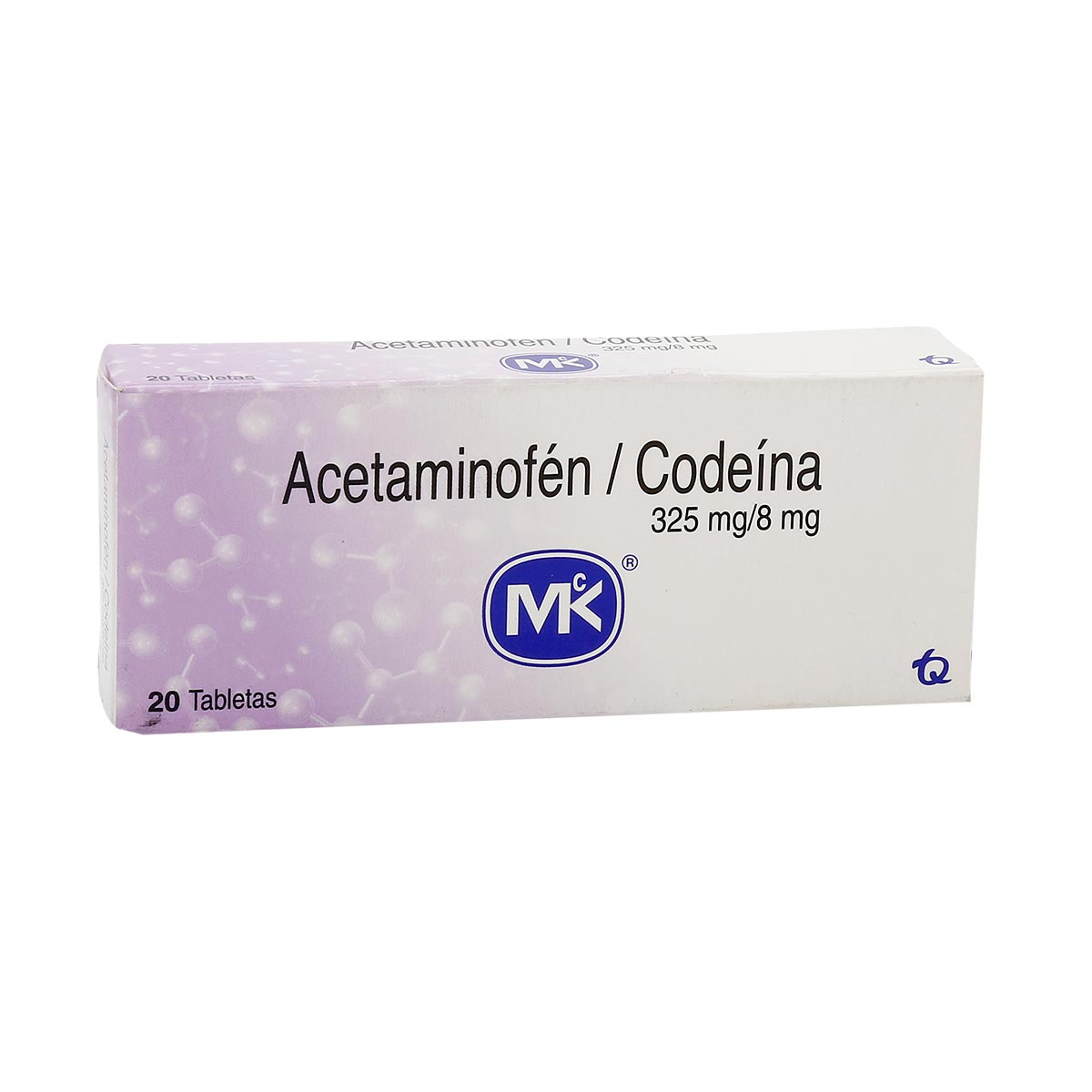 Acetaminofen 325 mg + Fosfato de Codeina 8 mg Tableta Tecnoquímicas