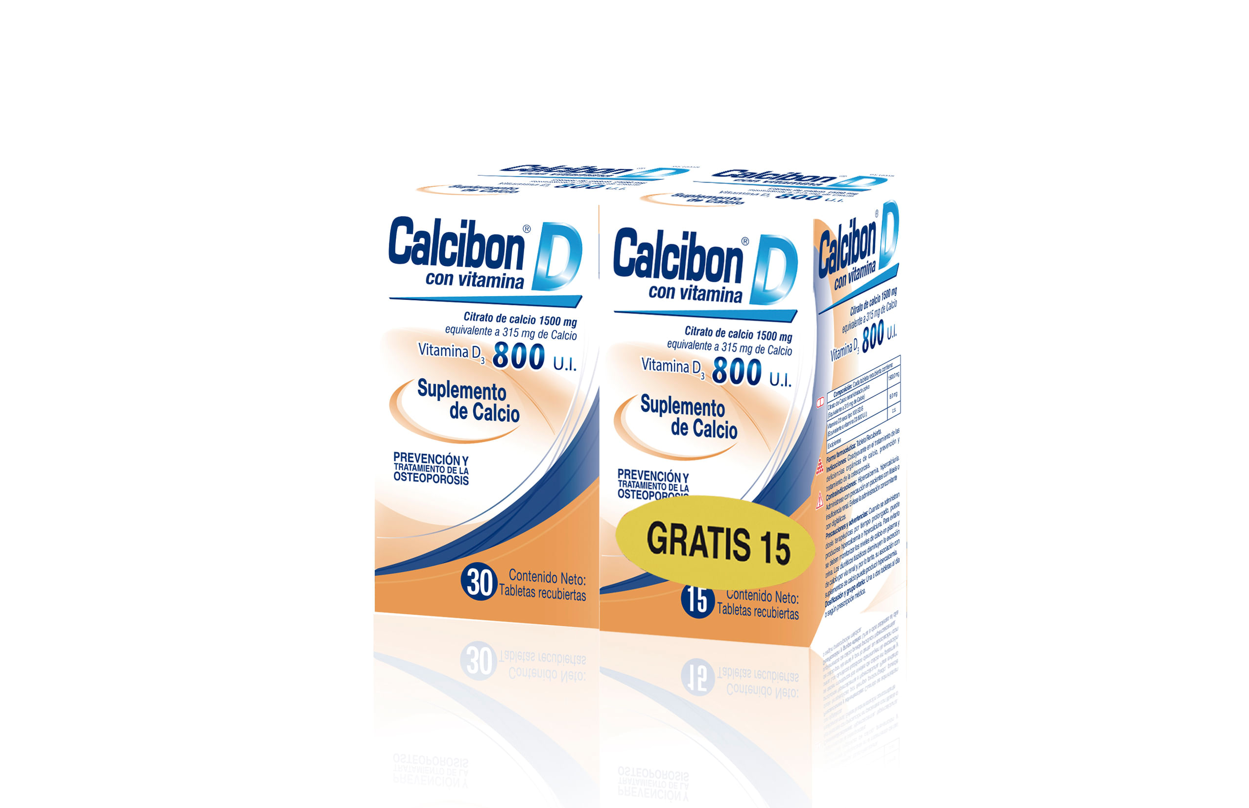 Oferta Calcibon D 800ui Tableta Recubierta Gratis Frasco x 15 Und