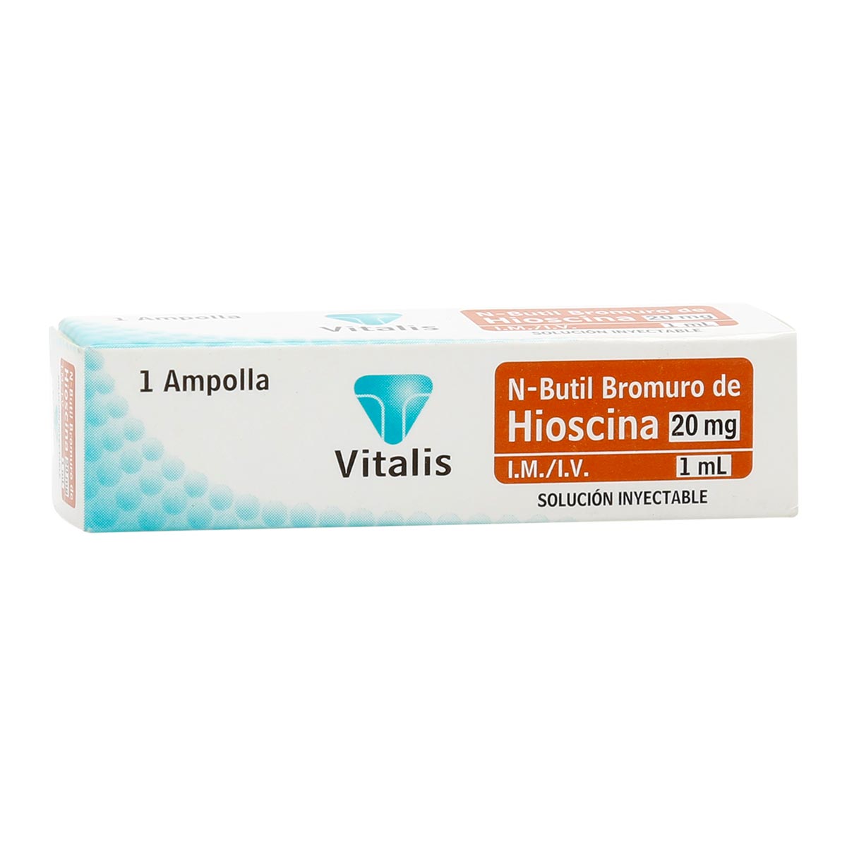 N-Butil Bromuro De Hioscina 20mg/1ml Solución Inyectable Vitalis