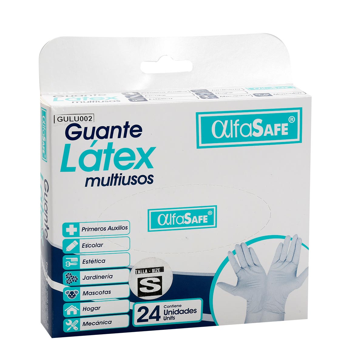 Guantes Latex Talla S Alfasafe