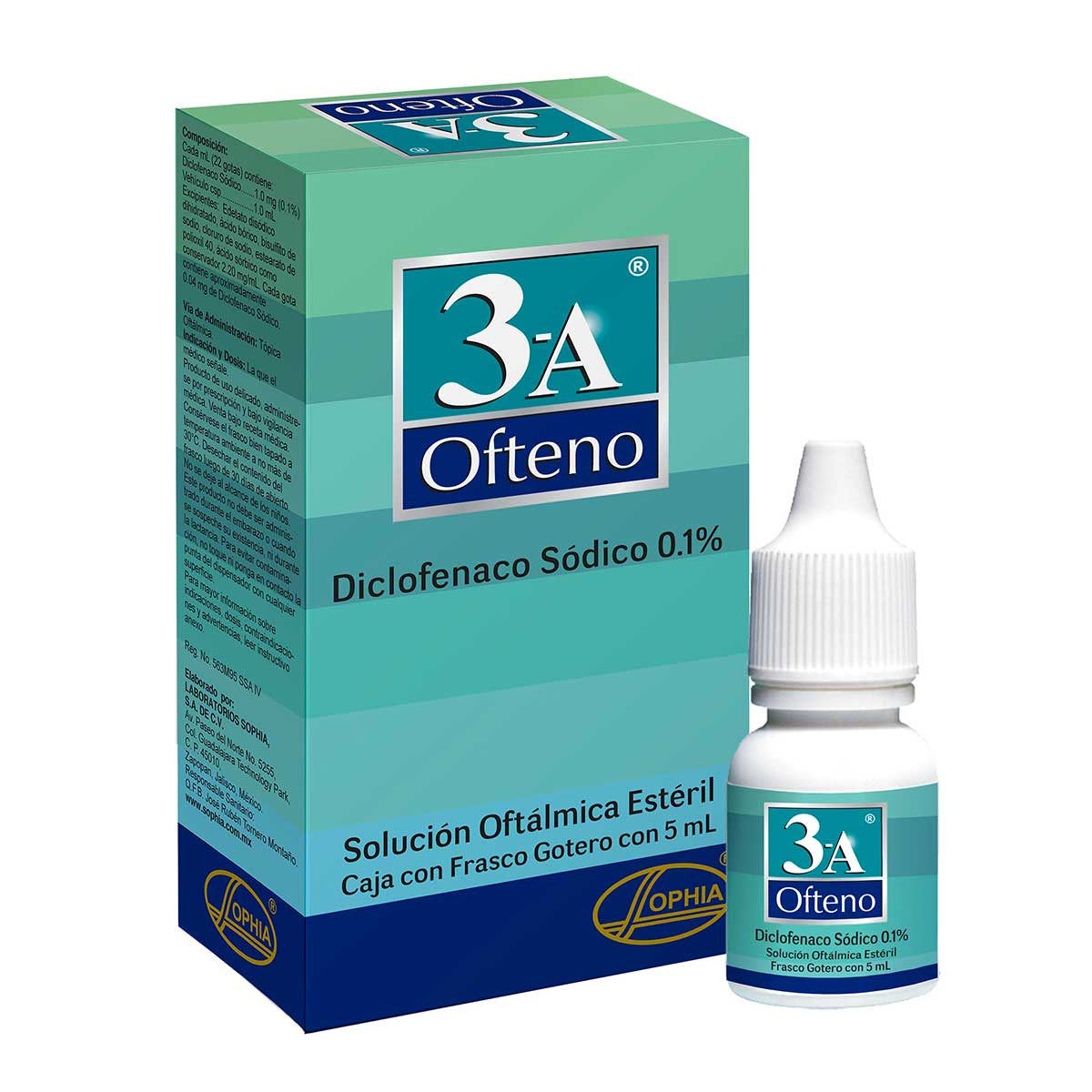 3a Ofteno 0.1% Solución Oftálmica