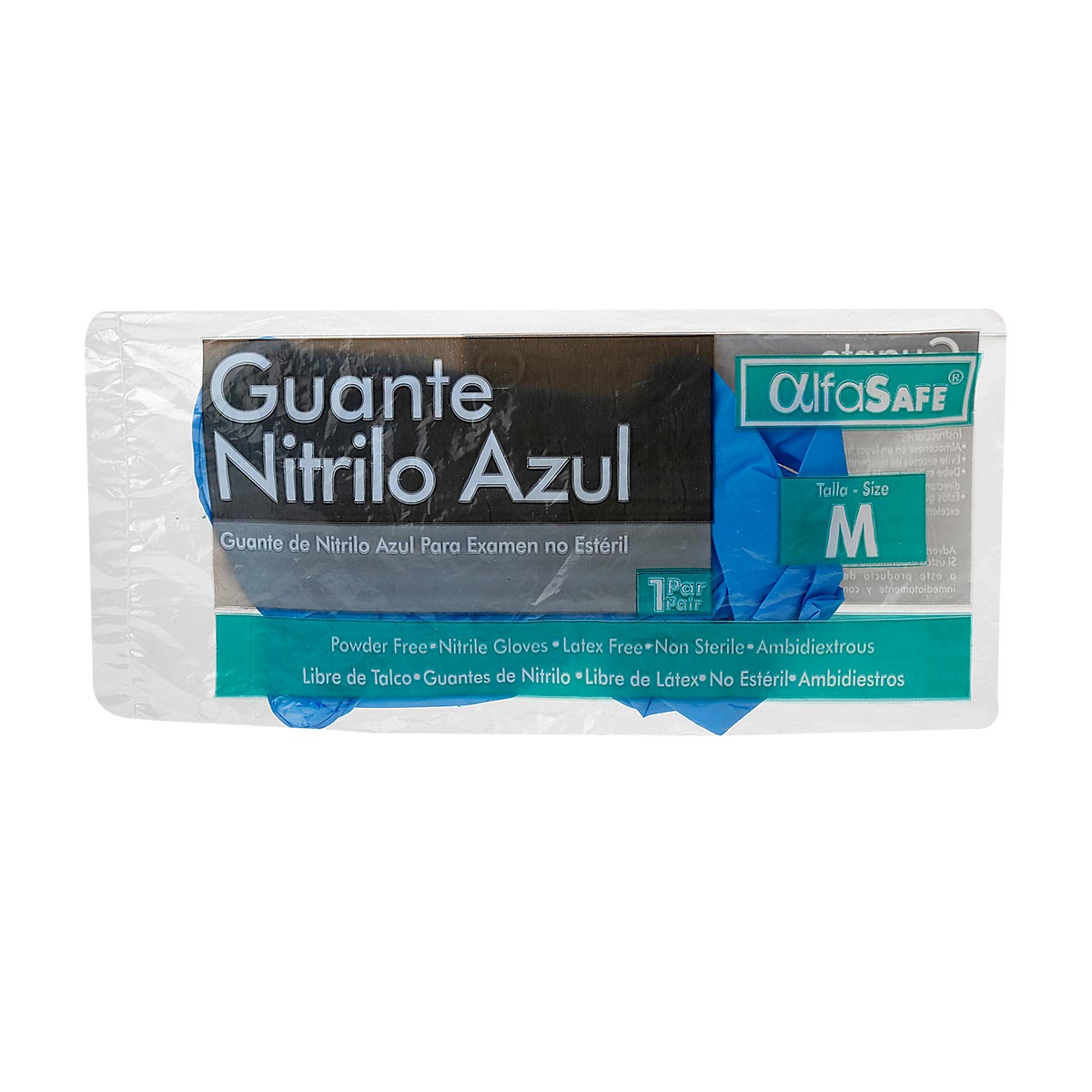 Guantes Nitrilo Azul Talla M