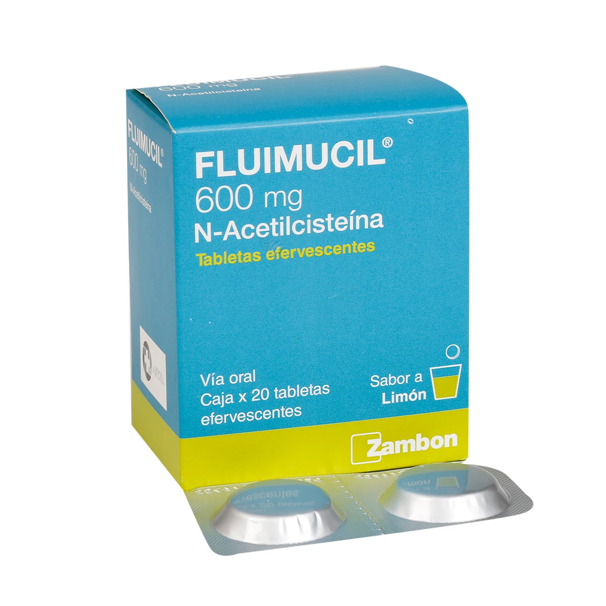 CAJA - Fluimicil 600mg Tableta Efervescente