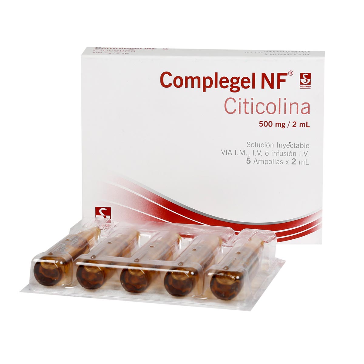 CAJA - Complegel Nf 500mg/2ml Solución Inyectable
