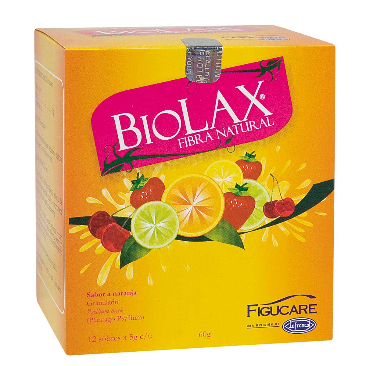 Biolax Fibra Granulado Naranja