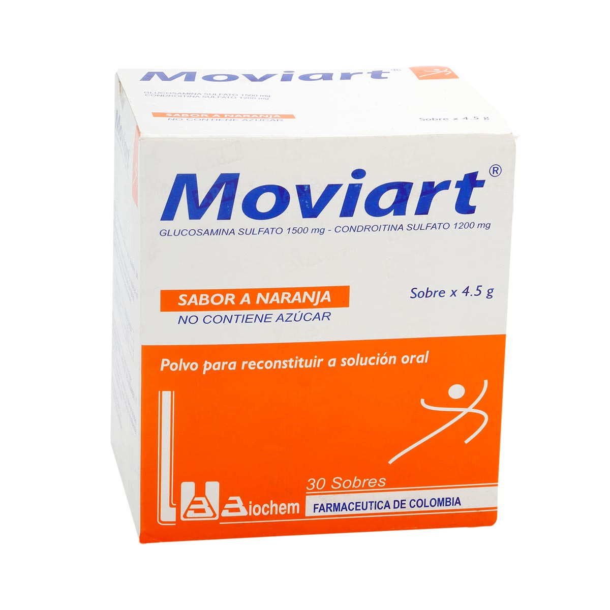 Moviart 1500mg/1200mg Polvo Para Solución Oral Naranja