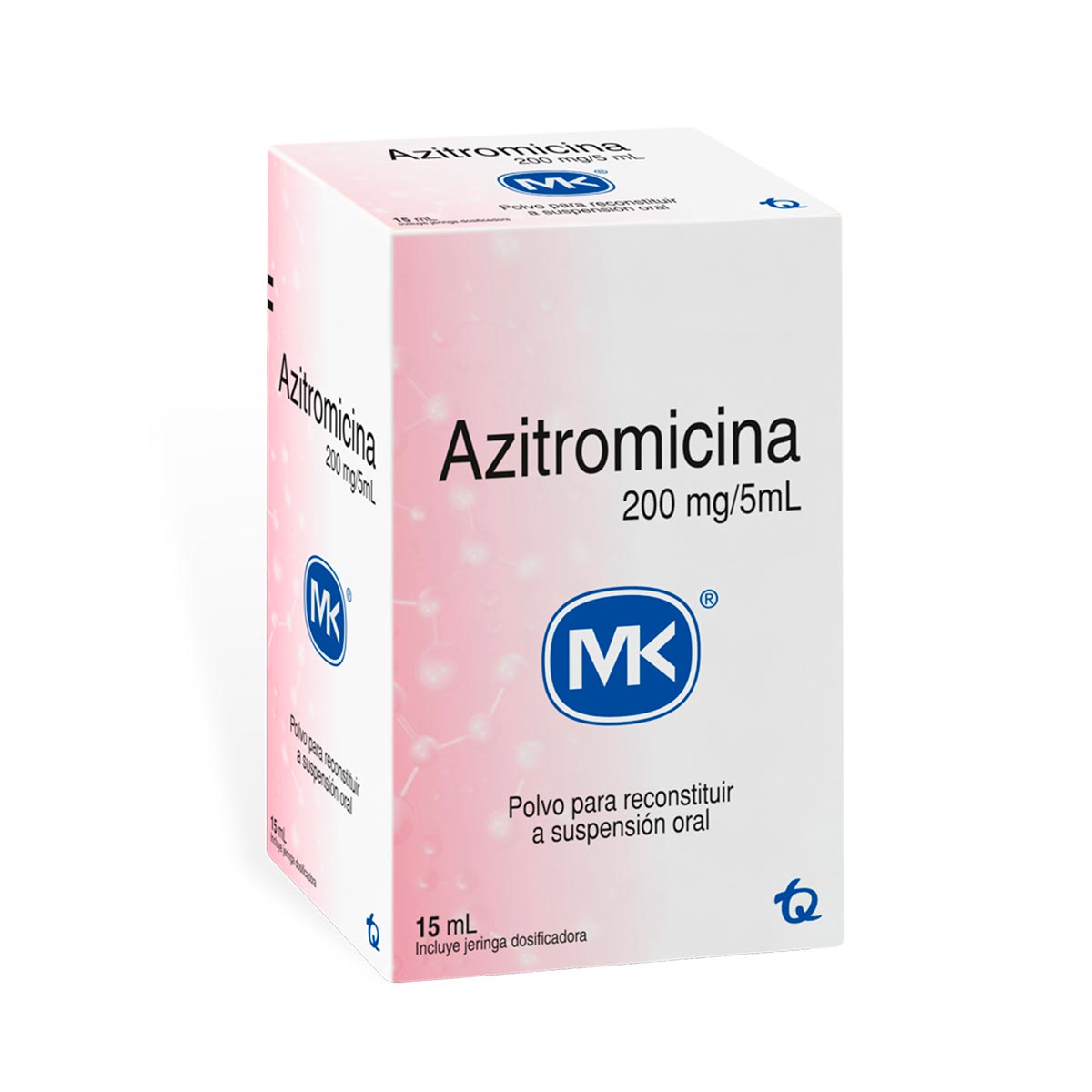 Azitromicina 200mg/5ml Polvo Para Suspensión Con Jeringa Dosificadora