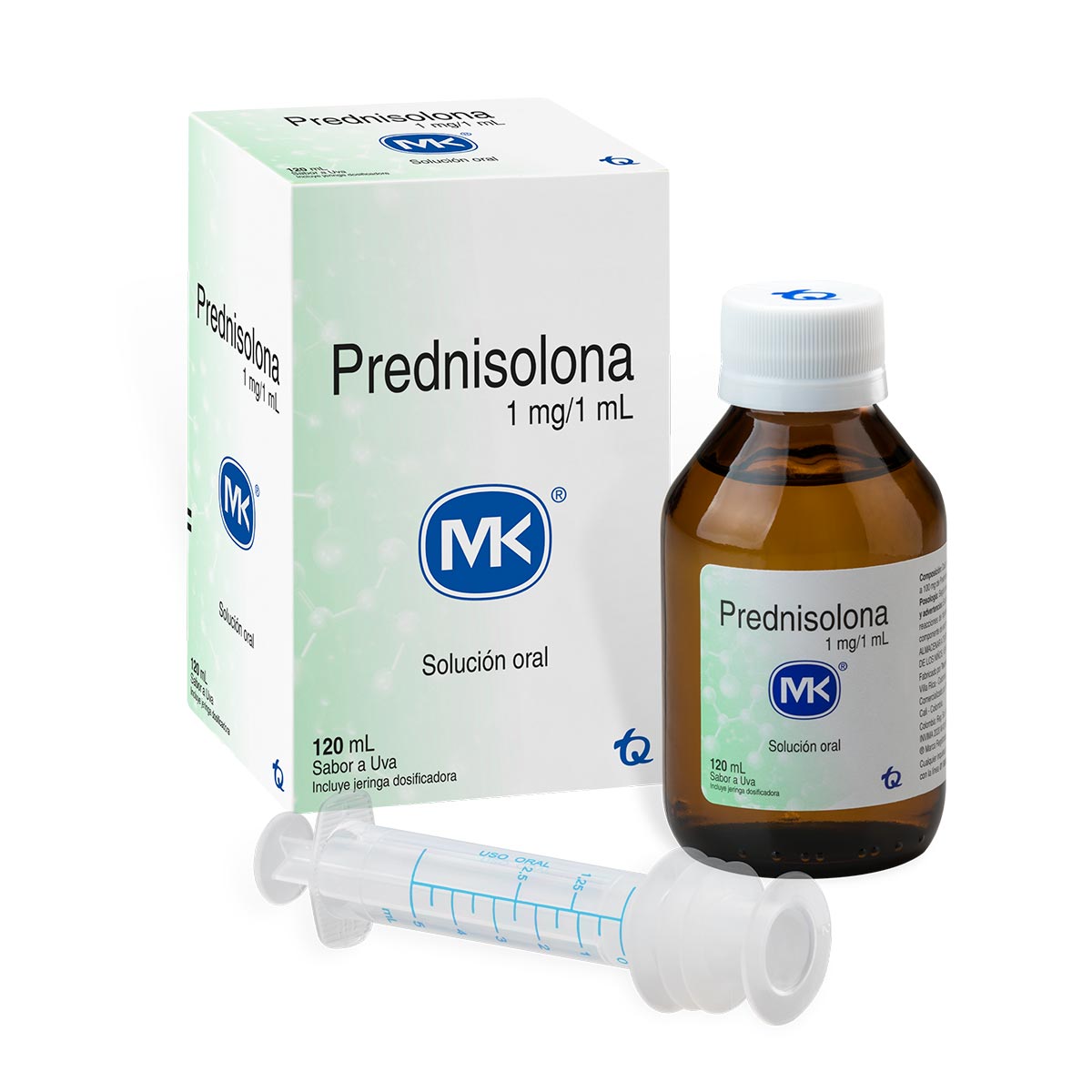 Prednisolona 1 Mg/1 Ml Jarabe Frasco X 120 Ml - Uva
