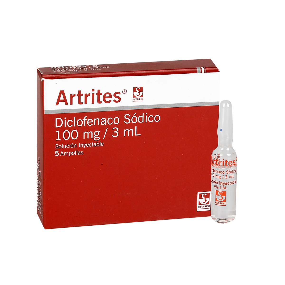 CAJA - Artrites 100 Mg/3 Ml Solución Inyectable