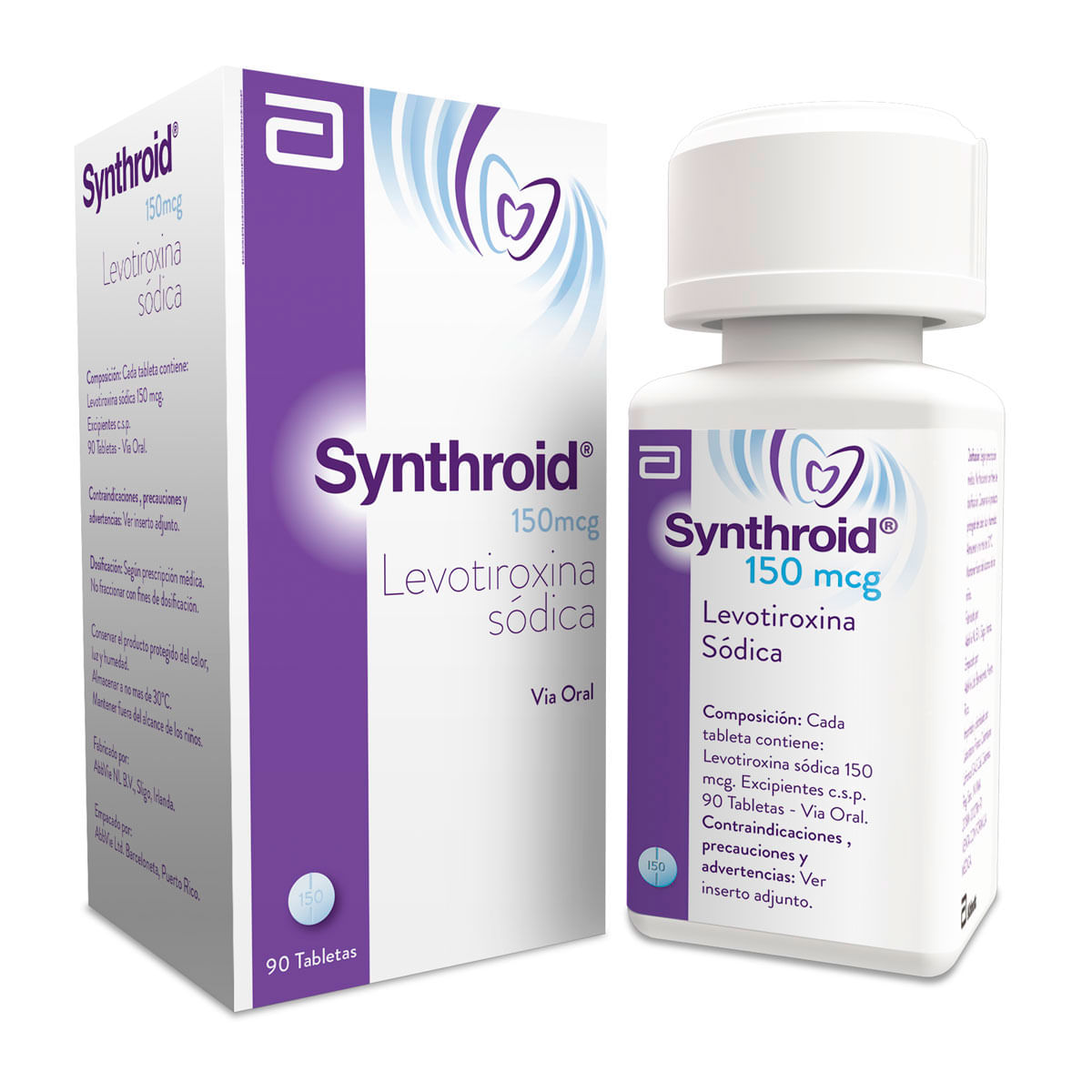 Synthroid 150mcg Tabletas