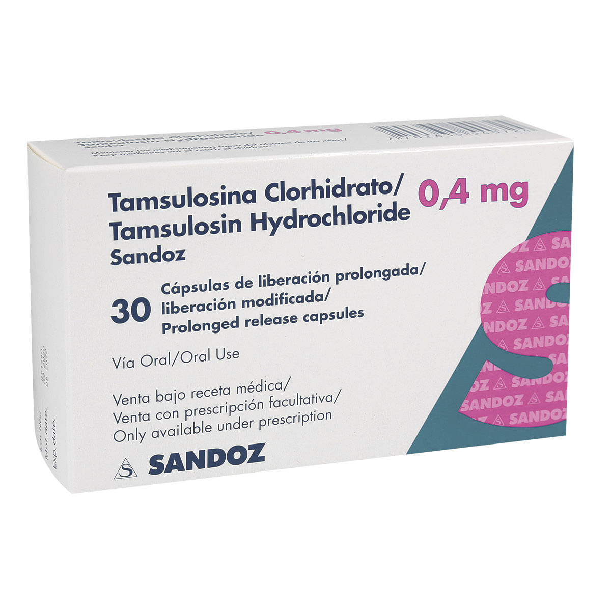 Tamsulosina Clorhidrato 0.4mg Cápsula De Liberación Prolongada Nvr