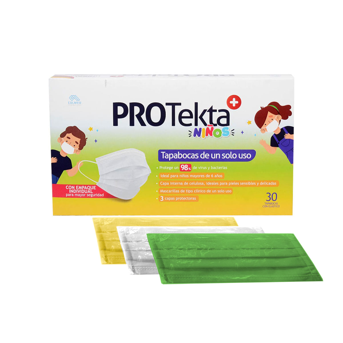 Protekta Tapabocas Desechable Niños