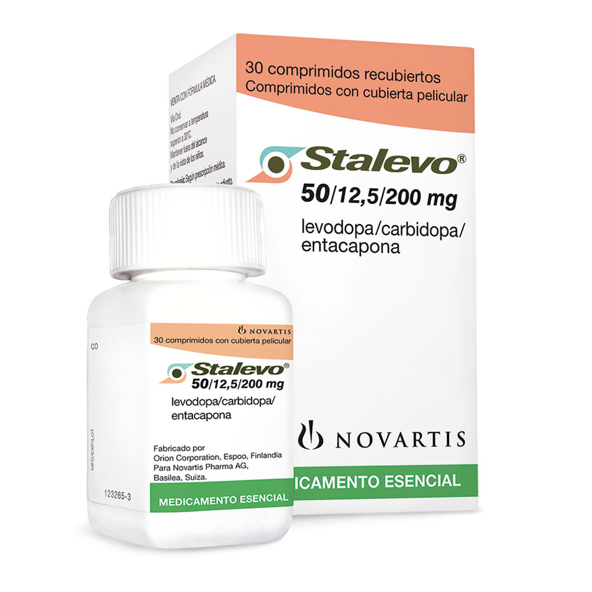 Stalevo Comprimido Recubierto 50Mg / 12.5Mg / 200Mg