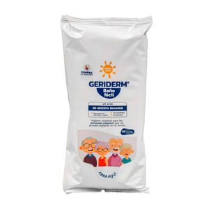 Geriderm Baño Facil x 50 Paños Humedos