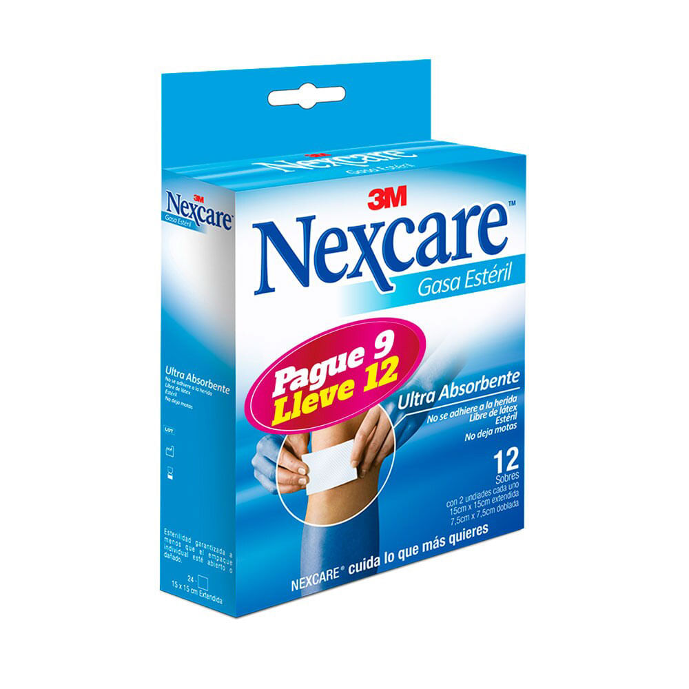 Oferta Nexcare Gasa Estéril Pague: 9und Lleve: 12und