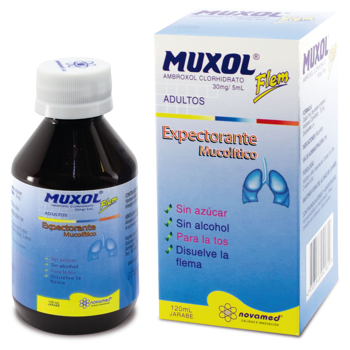 Muxol Flem Adultos 30mg/5ml Solución Jarabe