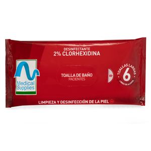 Toalla De Baño Paciente 2% Clorhexidina