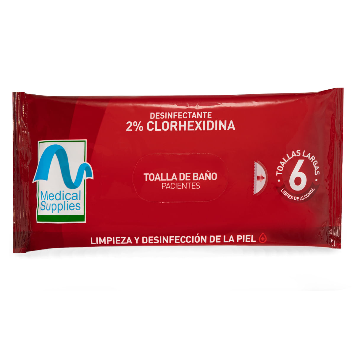 Toalla De Baño Paciente 2% Clorhexidina