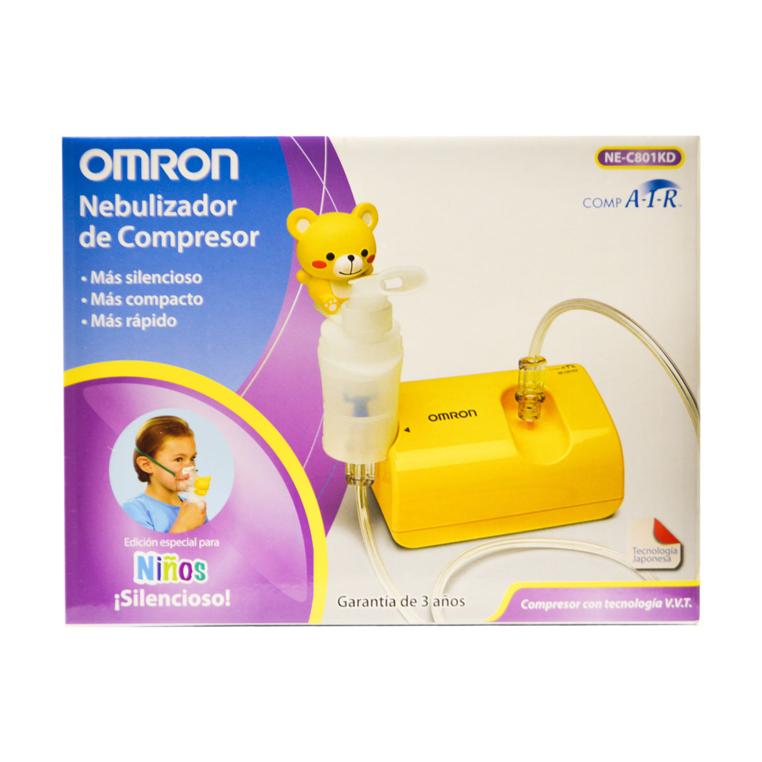 Nebulizador Compresor Niños Tecnologìa V.V.T. Ne-C801kd