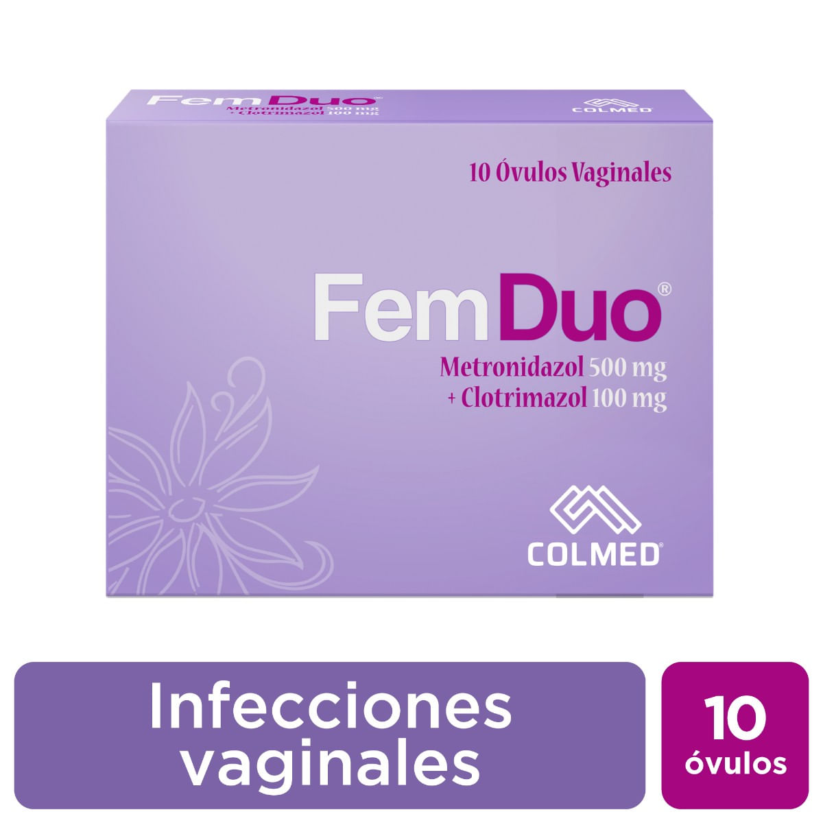 Femduo 500 Mg/100 Mg Óvulo Procaps