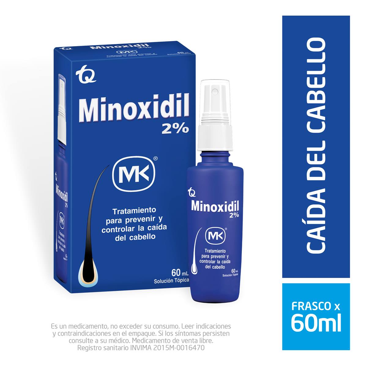 Minoxidil 2 % Solución Tópica Tecnoquímicas